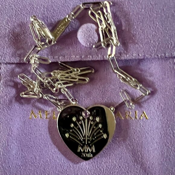 Melinda Maria SILVER The Limited Edition 20th Anniversary Necklace - NWT - Picture 1 of 9